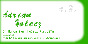 adrian holecz business card